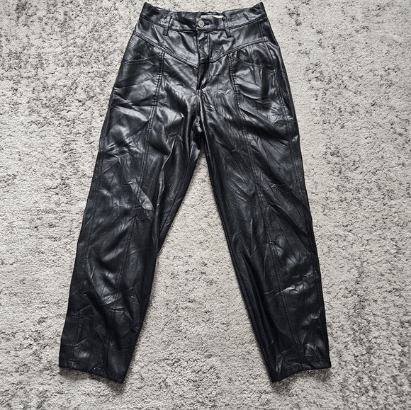 ZARA PU LEATHER Pants - Picture 9 of 15